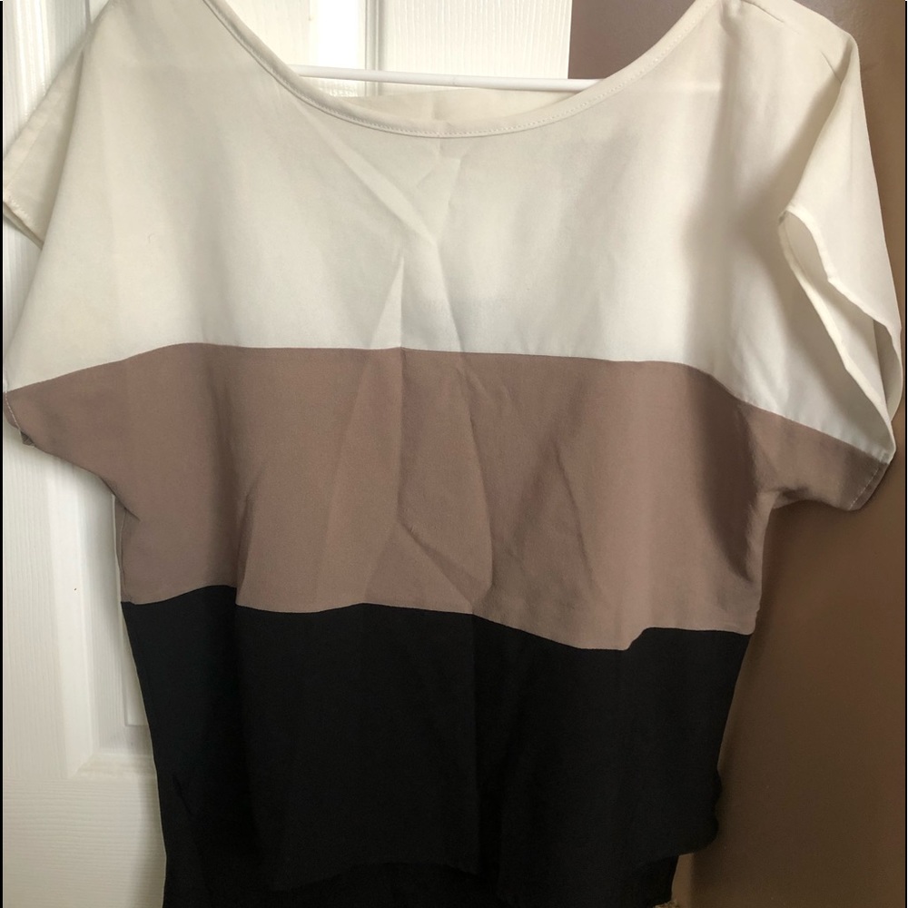 Tri-colored Forever 21 Blouse
Size M